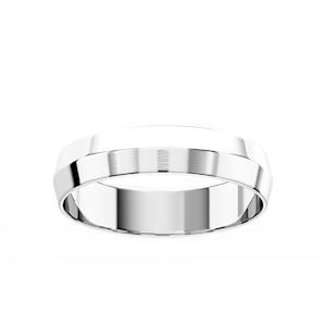 Callum Knife Edge Plain Metal Band