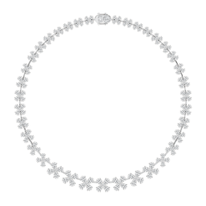 40 ⅓ ctw Pear Lab Grown Diamond Cascading Collar Necklace - 18 Inches