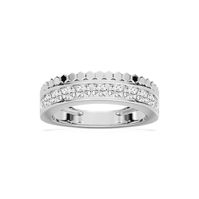 Saylor 1 ctw Round Lab Grown Diamond Channel Anniversary Band