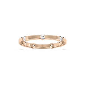 Samira 1/3 ctw Round Lab Grown Diamond Station Eternity Band