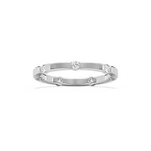 Samira 1/3 ctw Round Lab Grown Diamond Station Eternity Band
