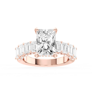 Claire Radiant Lab Grown Diamond Hidden Halo Engagement Ring