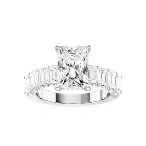 Claire Radiant Lab Grown Diamond Hidden Halo Engagement Ring
