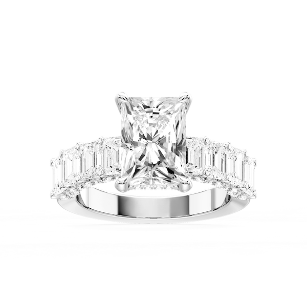 Claire Radiant Lab Grown Diamond Hidden Halo Engagement Ring