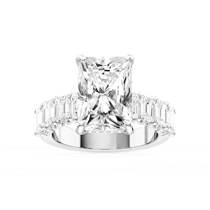 Claire Radiant Lab Grown Diamond Hidden Halo Engagement Ring