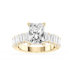 Claire Radiant Lab Grown Diamond Hidden Halo Engagement Ring