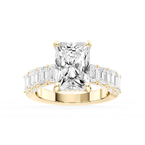 Claire Radiant Lab Grown Diamond Hidden Halo Engagement Ring