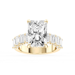 Claire Radiant Lab Grown Diamond Hidden Halo Engagement Ring