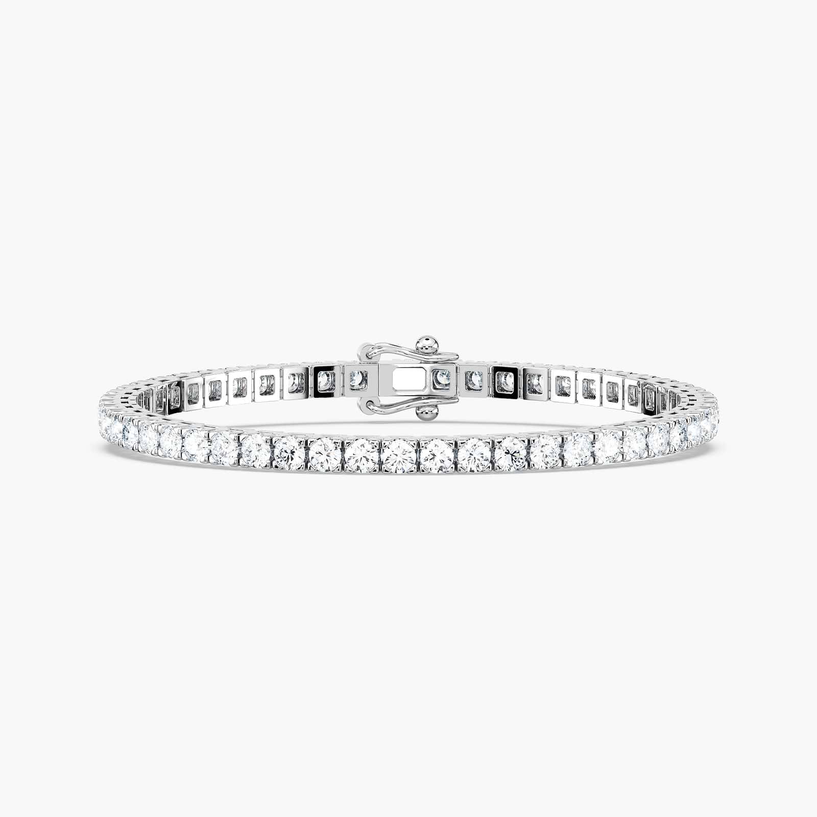 Classic Tennis Bracelet with 3ctw in 14K White Gold