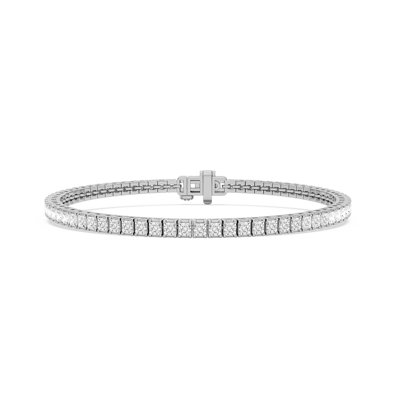 5 ⁵⁄₈ ctw Princess Lab Grown Diamond Classic Tennis Bracelet - 7 Inches