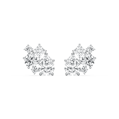 3 ³⁄₄ ctw Multi-Stone Lab Grown Diamond Clustered Stud Earrings
