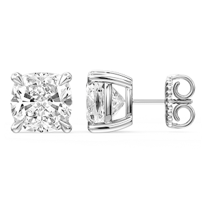 Cushion Certified Lab Grown Diamond Claw Prong Stud Earrings