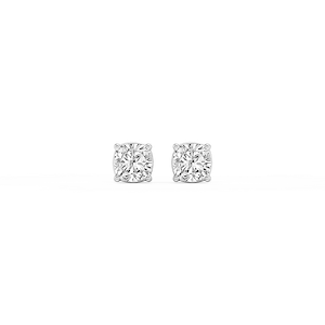 Cushion Lab Grown Diamond Classic Four Prong Stud Earrings