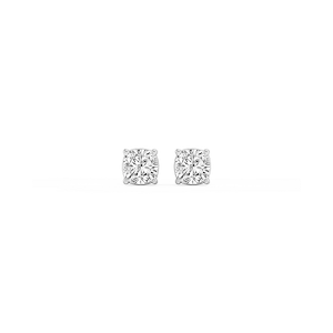 Cushion Lab Grown Diamond Classic Four Prong Threaded Back Stud Earrings