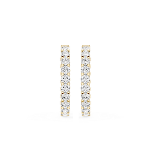 Cushion Lab Grown Diamond Shared Prong Inside Out Hoop Earrings