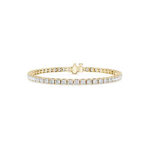 Cushion Lab Grown Diamond Four Prong Tennis Bracelet - 7 Inches