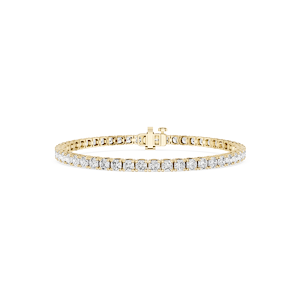 Cushion Lab Grown Diamond Four Prong Tennis Bracelet - 7 Inches