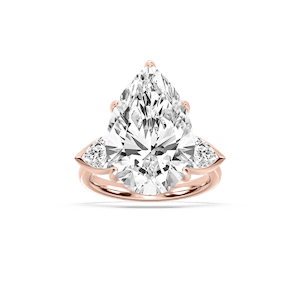 Cynthia 13 ctw Pear Lab Grown Diamond Three Stone Engagement Ring - Signature Collection