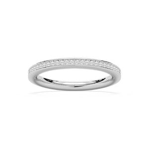 Aislinn 1/8 ctw Round Lab Grown Diamond Channel Set Stackable Band