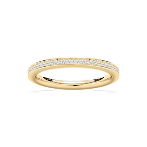 Aislinn 1/8 ctw Round Lab Grown Diamond Channel Set Stackable Band