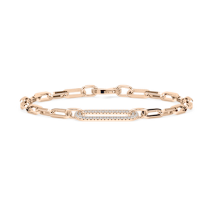 1/3 ctw Round Lab Grown Diamond Chain Link Bracelet  - 7 Inches