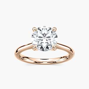 Dior Lab Grown Diamond Cathedral Claw Prong Solitaire Engagement Ring