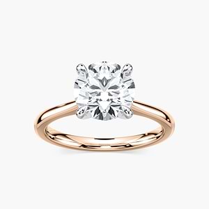 Dior Lab Grown Diamond Cathedral Claw Prong Solitaire Engagement Ring