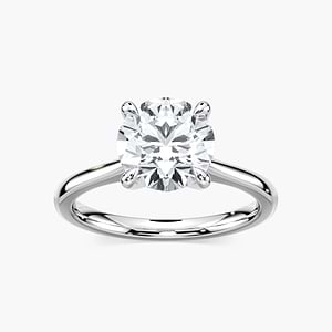 Dior Lab Grown Diamond Cathedral Claw Prong Solitaire Engagement Ring