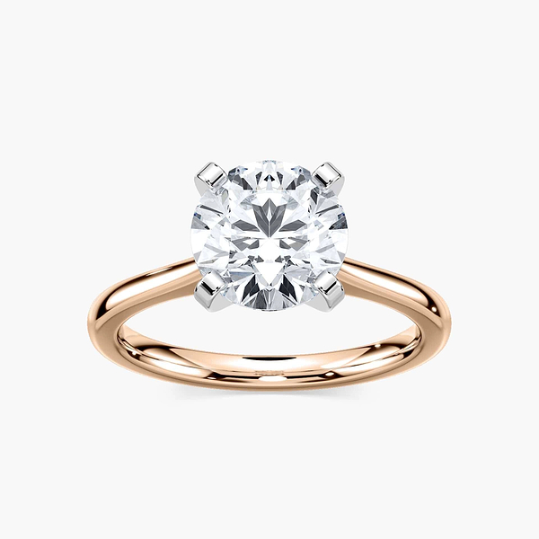 Dior Lab Grown Diamond Cathedral Stackable Solitaire Engagement Ring