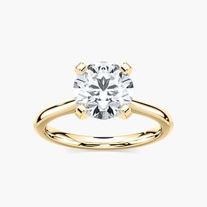 Dior Lab Grown Diamond Cathedral Stackable Solitaire Engagement Ring
