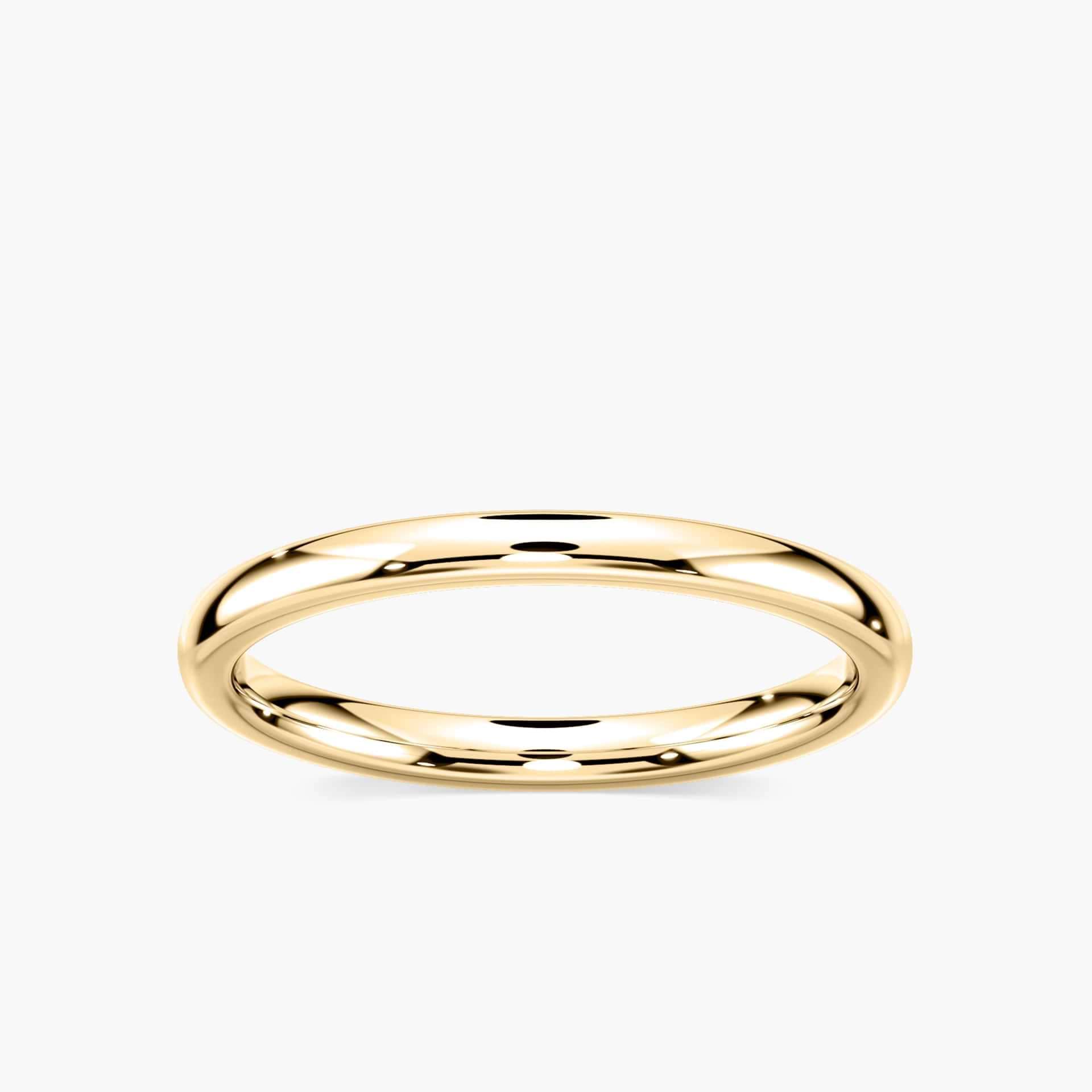 Dior 2.20mm Dome Plain Metal Band