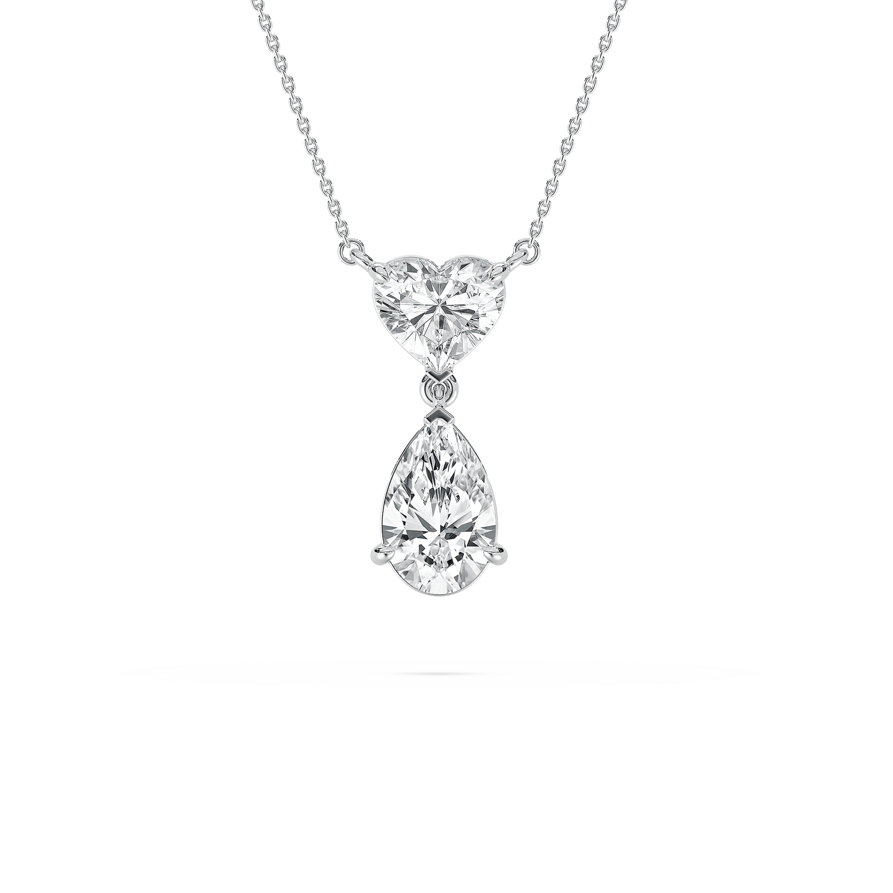 Double Charm Pendant in Yellow Gold