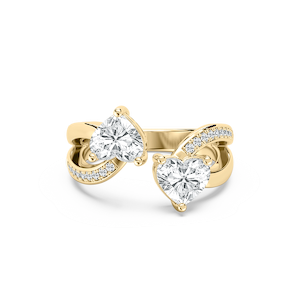 Double Heart Fashion Ring