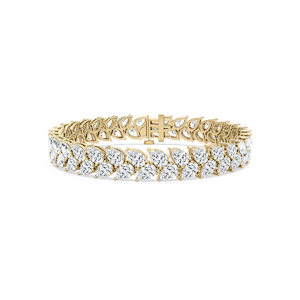 18 ⁵⁄₈ ctw Pear Lab Grown Diamond Double Row Bracelet  - 7 Inches
