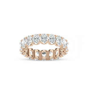 Christina Oval Lab Grown Diamond U Prong Eternity Band