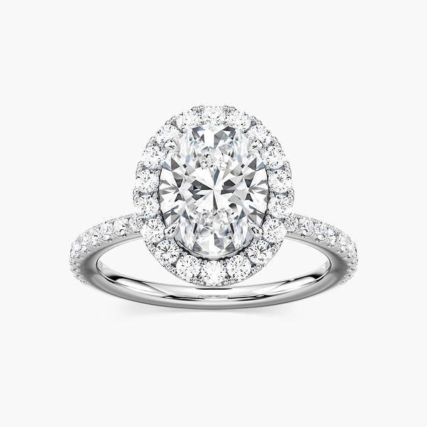 Hannah Oval Lab Grown Diamond Dream Halo Engagement Ring