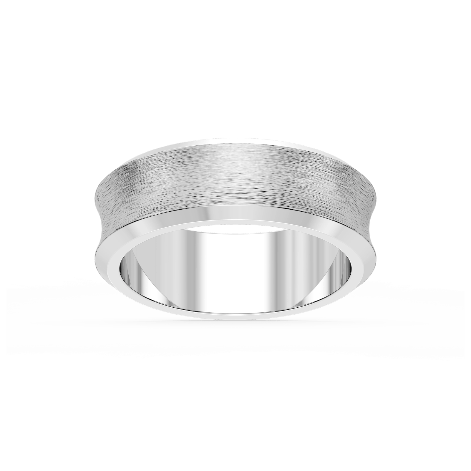 Dune 6.00mm Concave Bevel Plain Metal Band