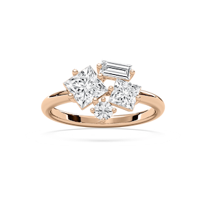 1 ½ ctw Princess, Baguette and Round Lab Grown Diamond Mixed Shape Ring