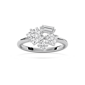 1 ½ ctw Princess, Baguette and Round Lab Grown Diamond Mixed Shape Ring