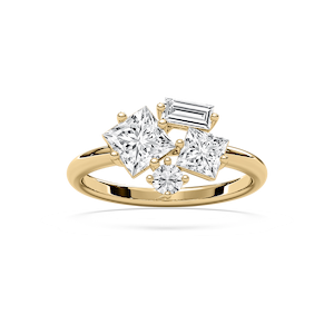 1 ½ ctw Princess, Baguette and Round Lab Grown Diamond Mixed Shape Ring