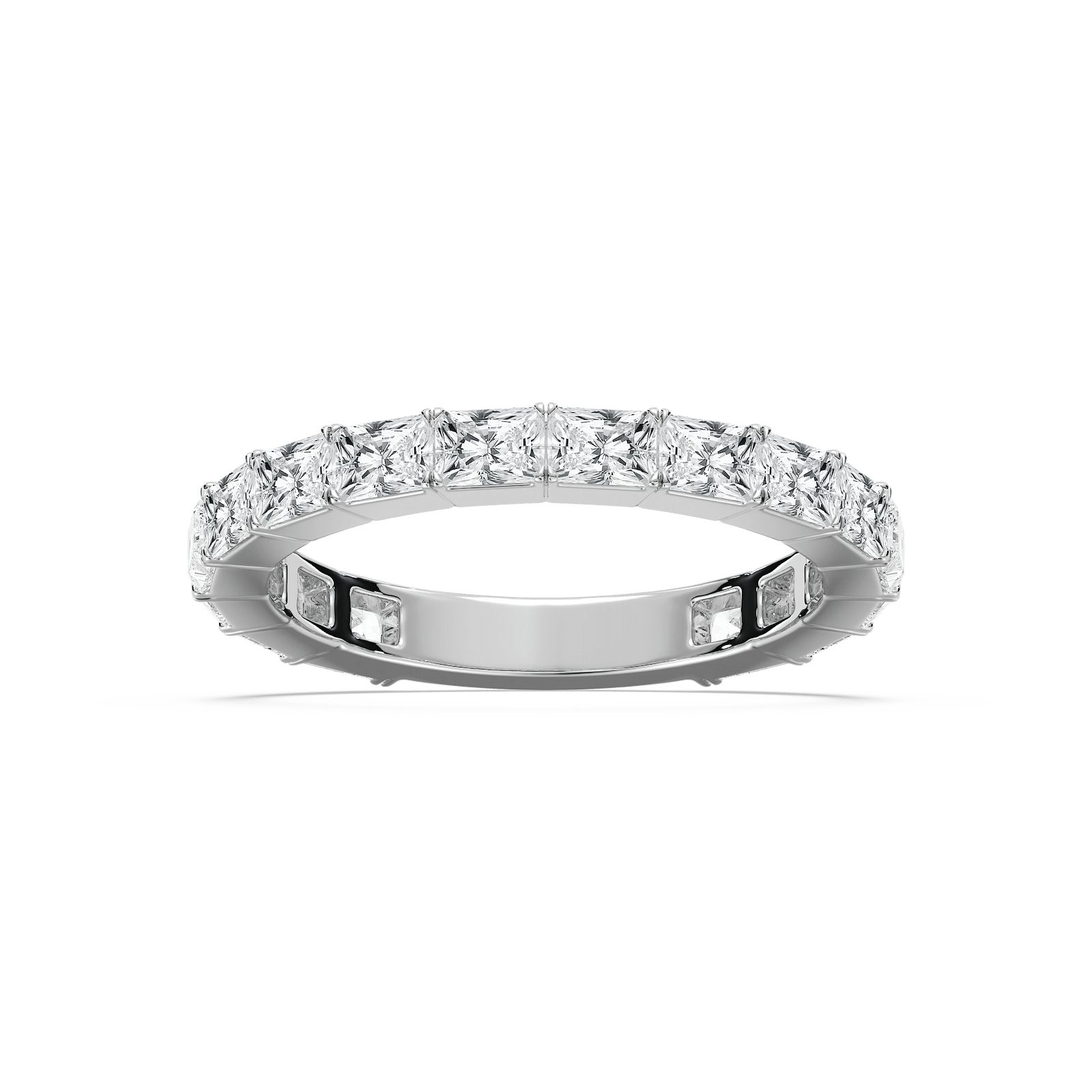 East West Radiant Eternity Ring in Rose Gold