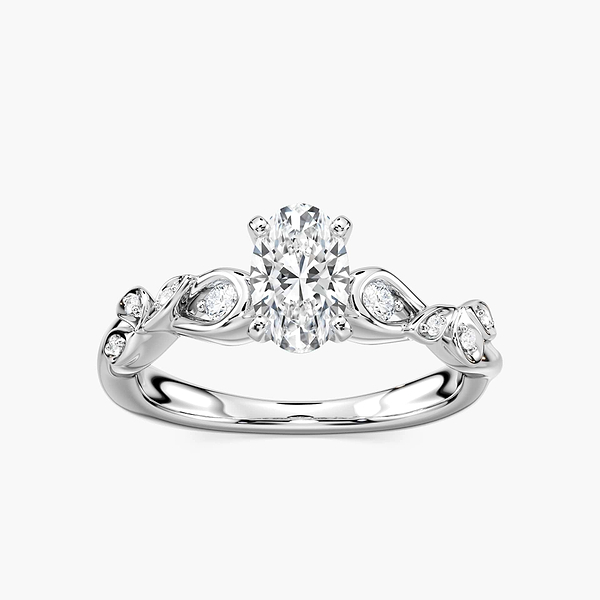 Eden Lab Grown Diamond Vine Side Stone Engagement Ring