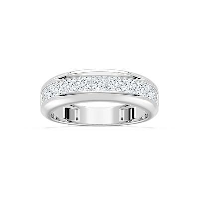 Remi 1 ½ ctw Princess Lab Grown Diamond Eleven Stone Channel Anniversary Band