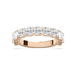 Chorus 2 ⅓ ctw Round Lab Grown Diamond Eleven Stone U Prong Anniversary Band