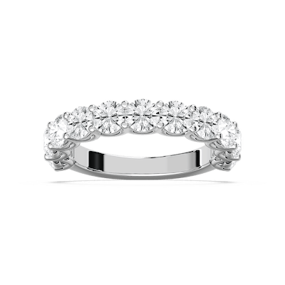 Chorus 2 ⅓ ctw Round Lab Grown Diamond Eleven Stone U Prong Anniversary Band