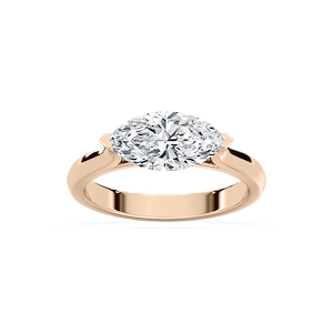 Elysia 2 ctw Marquise Lab Grown Diamond East West Solitaire Engagement Ring