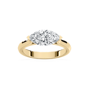 Elysia 2 ctw Marquise Lab Grown Diamond East West Solitaire Engagement Ring
