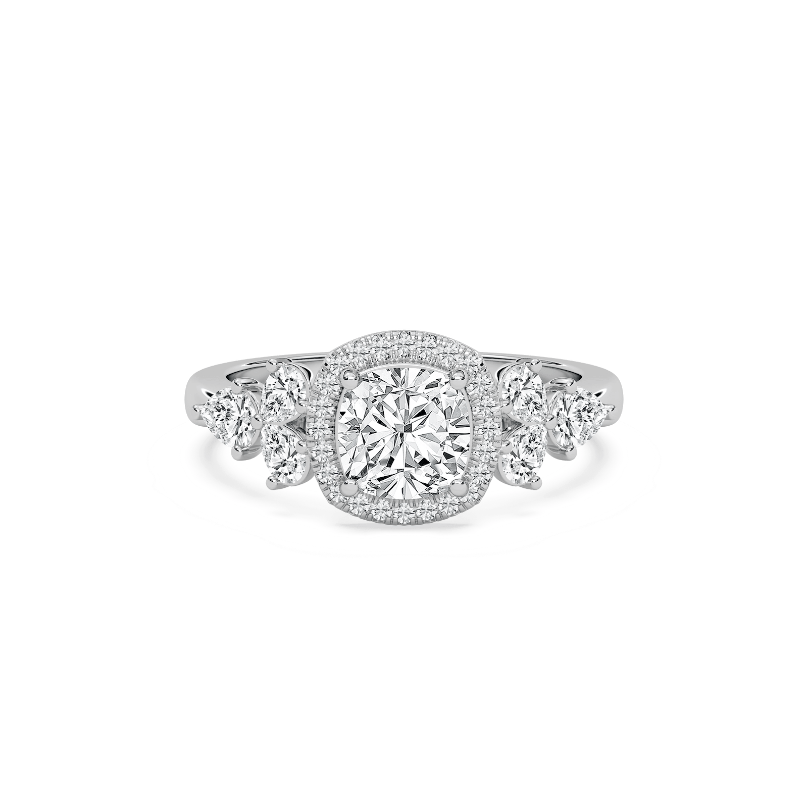 Ember Cushion Engagement Ring in Rose Gold