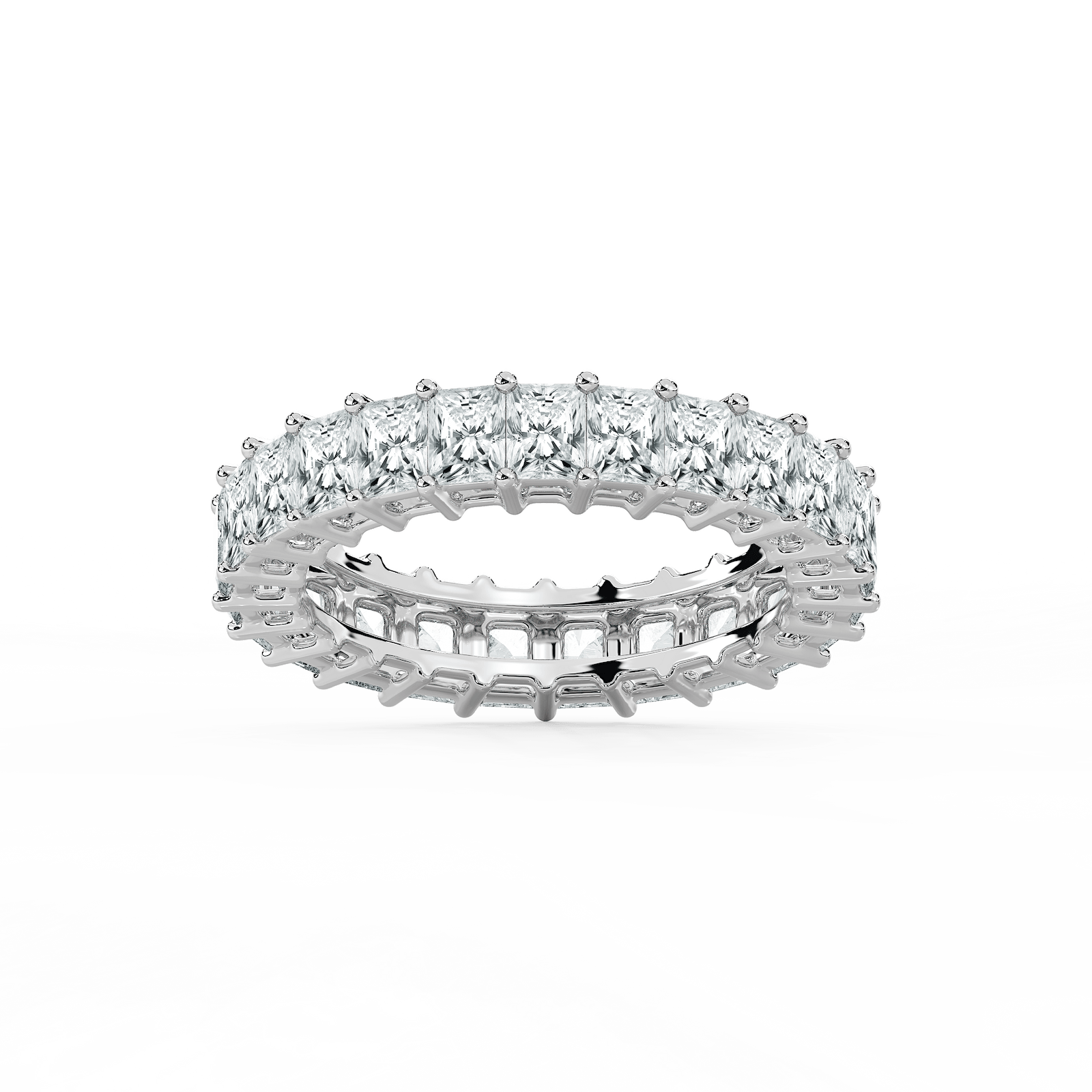 Hadassah Radiant Lab Grown Diamond Shared Prong Eternity Band
