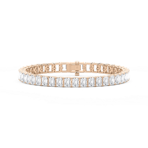 21 ctw Emerald Lab Grown Diamond Classic Tennis Bracelet  - 7 Inches